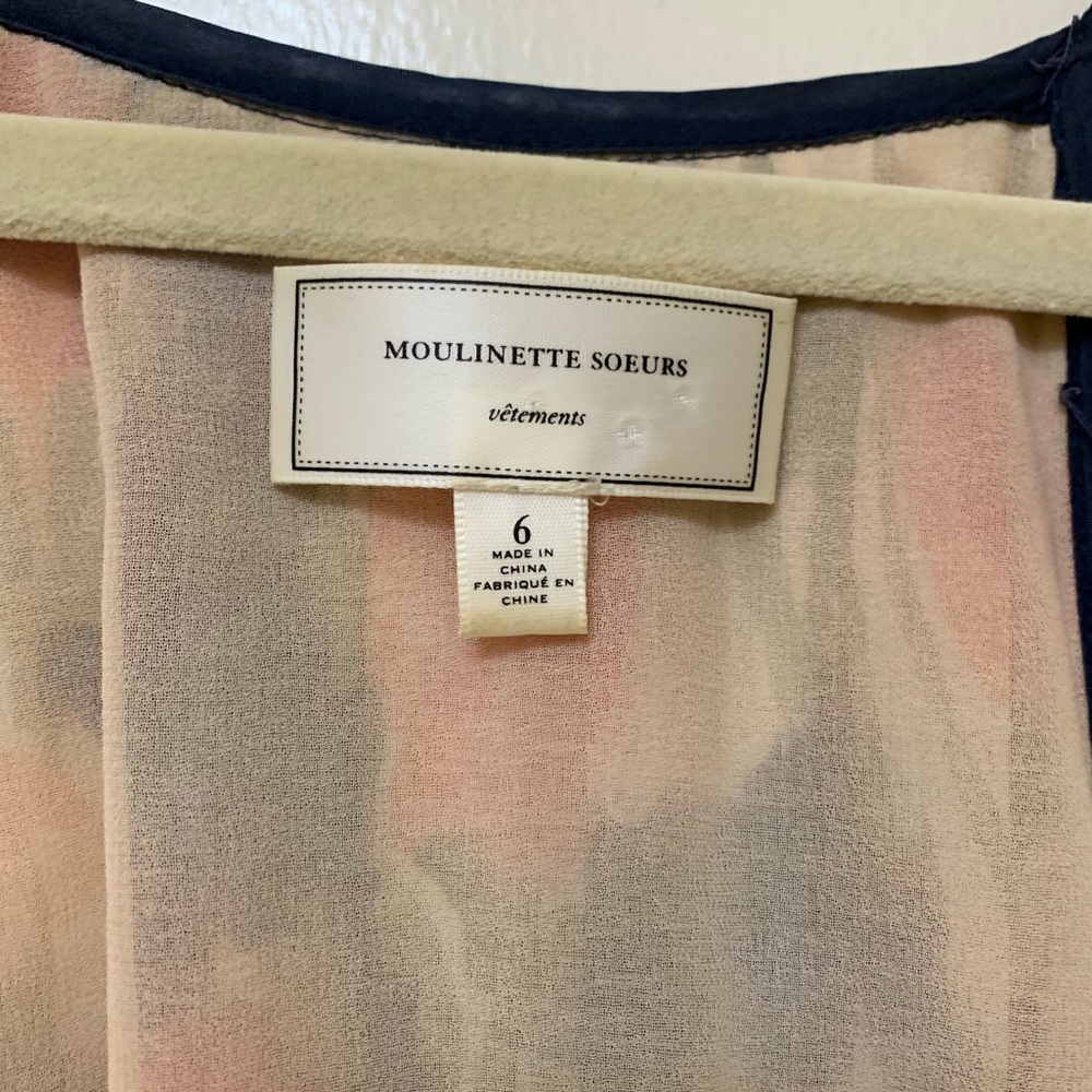Moulinette Soeurs Pond Reflections Silk Dress Sz 6 - Picture 5 of 7